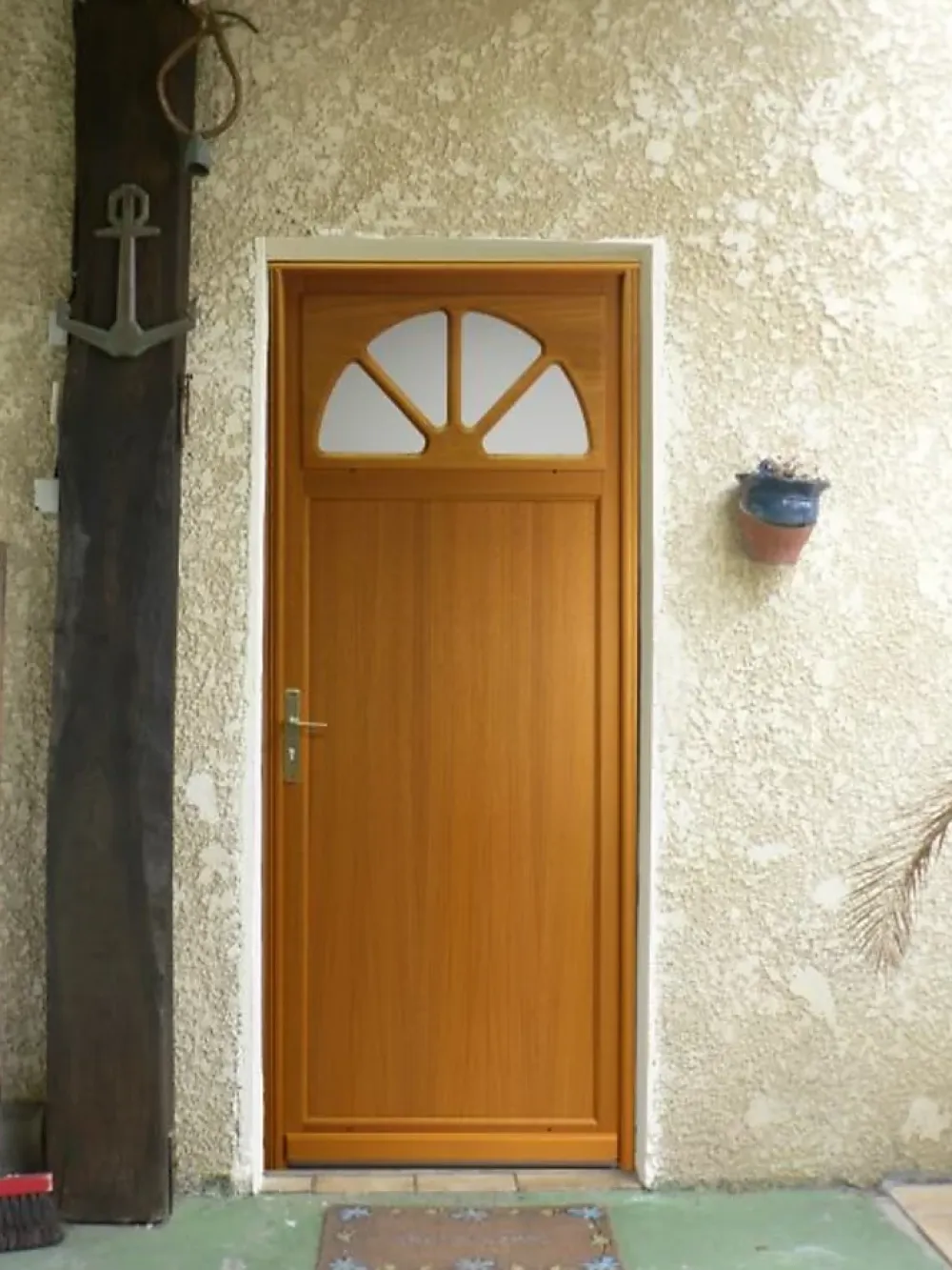 Gd Menuiseries Porte De Service<Porte De Service Bois Vitrée Pixos, H,200xl,80 Côte Tableau P.droit