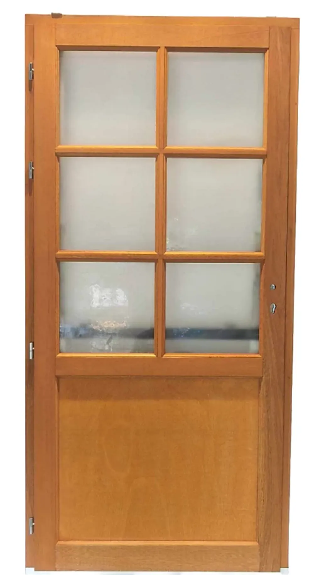 Gd Menuiseries Porte De Service<Porte De Service Bois Vitrée Naxos, H,200xl,80 Côte Tableau P.droit