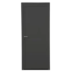 Fral Fermetures Porte De Service<Porte de service PVC anthracite et blanc L 960mm x H 2000mm ouvant droit