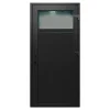 Porte De Service<Porte de service pvc gris anthracite ext. et blanc int 90 x h.205 cm poussant gauche