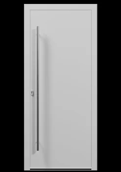 4ALU Porte D'Entrée<Porte d'entrée alu blanc Kapas H.215 x l.90 cm poussant droit
