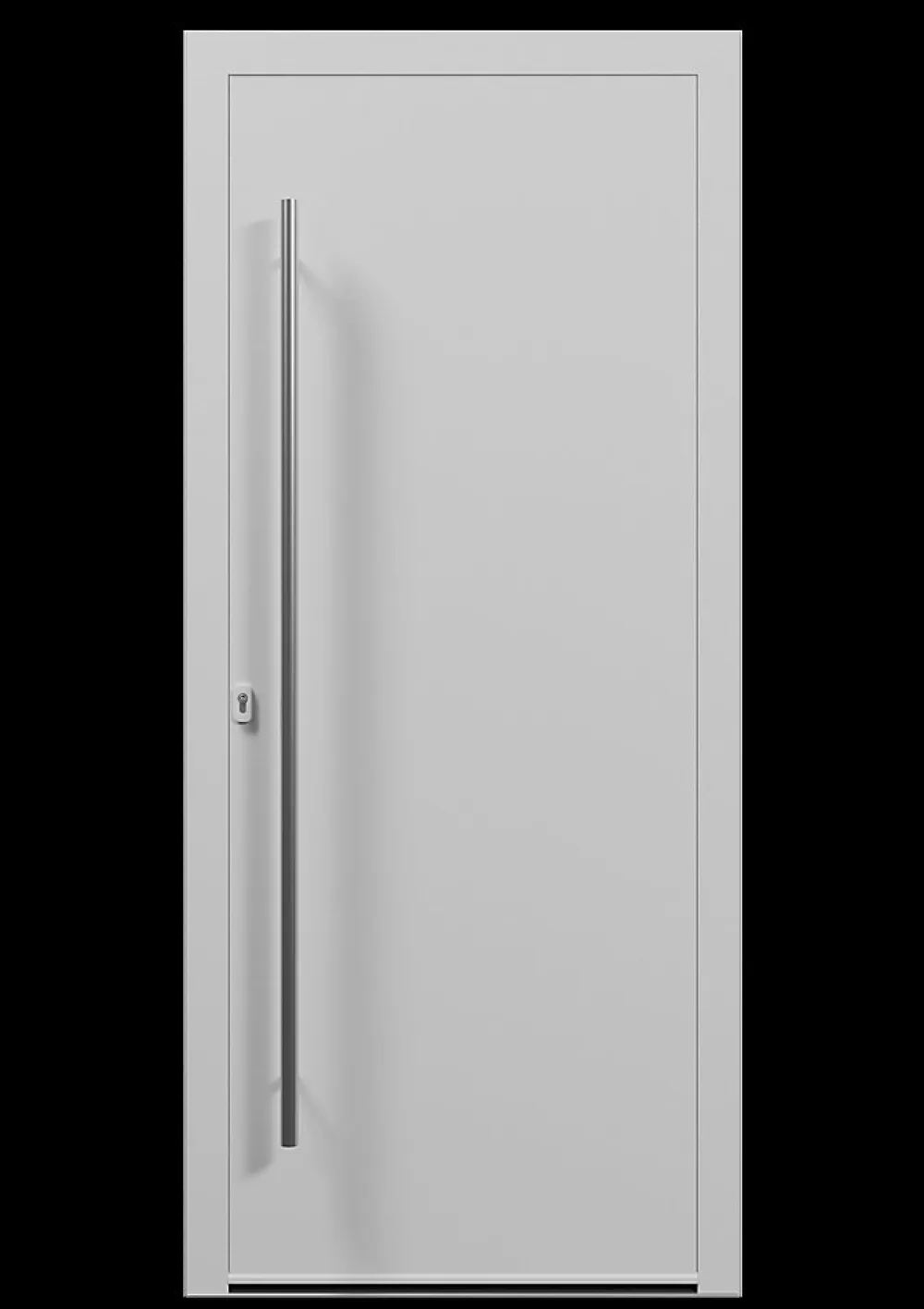 4ALU Porte D'Entrée<Porte d'entrée alu blanc Kapas H.215 x l.90 cm poussant droit