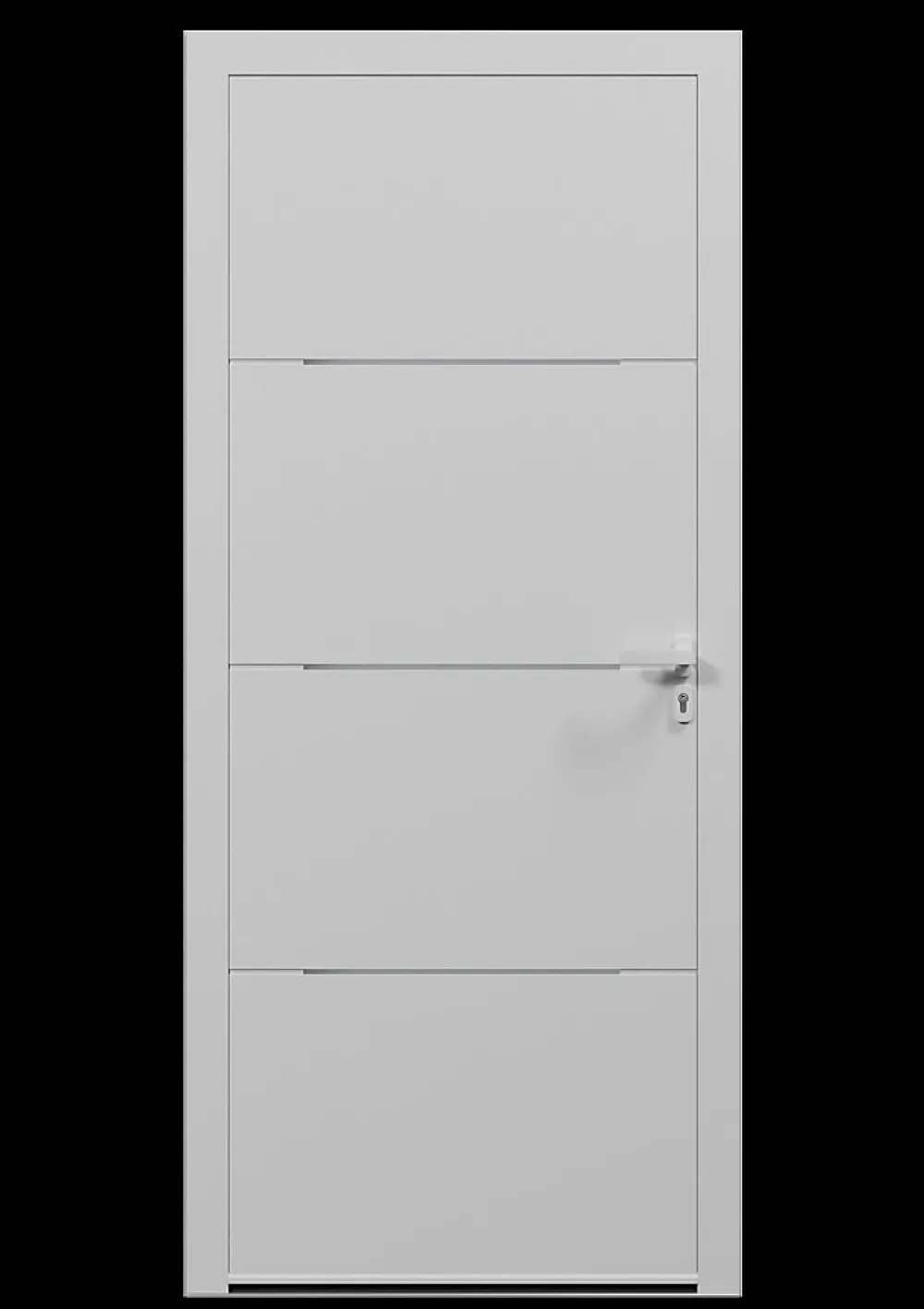 4ALU Porte D'Entrée<Porte d'entrée alu blanc Leme H.215 x l.90 cm poussant gauche