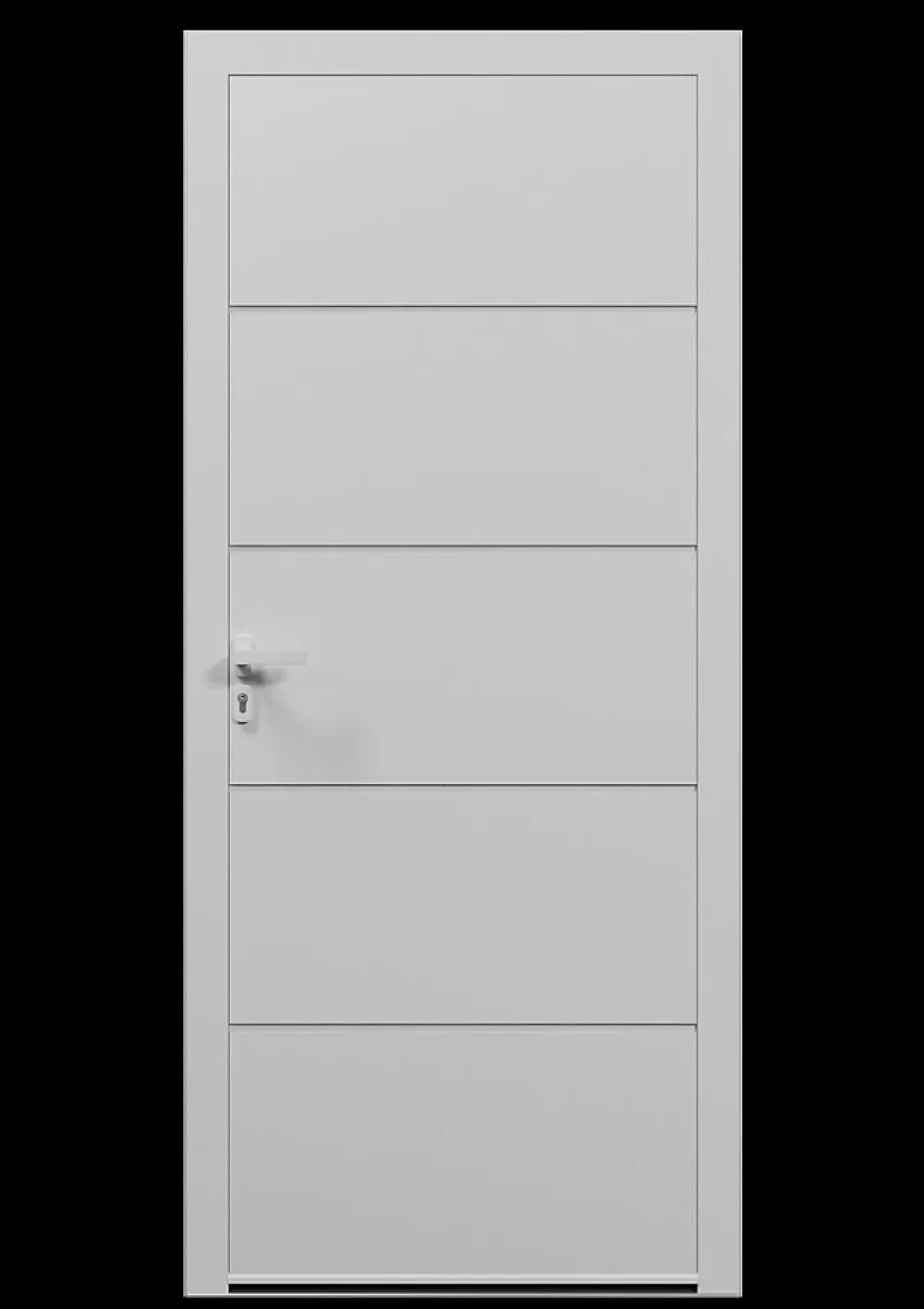 4ALU Porte D'Entrée<Porte d'entrée alu blanc Madryn H.215 x l.90 cm poussant droit