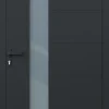 4ALU Porte D'Entrée<Porte d'entrée alu gris Harumi H.215 x l.90 cm poussant droit