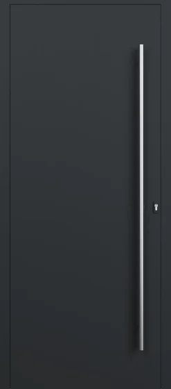 4ALU Porte D'Entrée<Porte d'entrée alu gris Kapas H.215 x l.90 cm poussant gauche