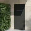 4ALU Porte D'Entrée<Porte d'entrée alu gris Leme H.215 x l.90 cm poussant gauche