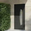 4ALU Porte d'entrée alu gris Tegan H.215 x l.90 cm poussant droit- Porte D'Entrée