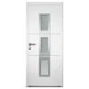 4ALU Porte d'entrée aluminium 4 ALU Ava blanc 80 x h.215 cm poussant droit- Porte D'Entrée