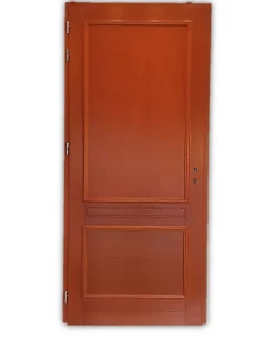 Gd Menuiseries Porte D'Entrée<Porte D'entrée Bois Pleine Safran, H.215xl.90 Côte Tableau P.droit, Poignee, Barillet