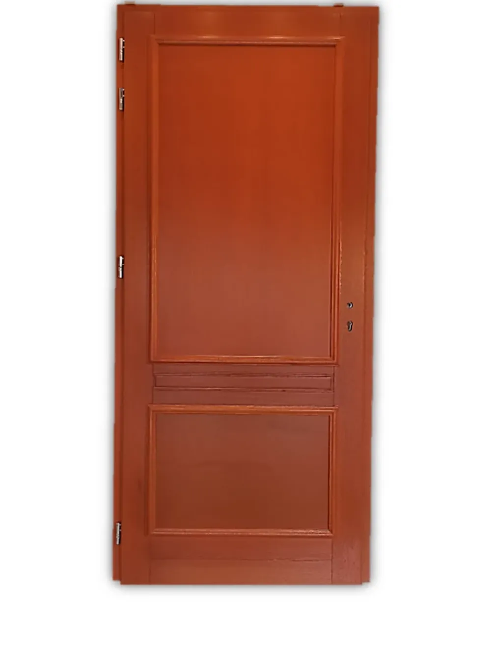 Gd Menuiseries Porte D'Entrée<Porte D'entrée Bois Pleine Safran, H.215xl.90 Côte Tableau P.droit, Poignee, Barillet