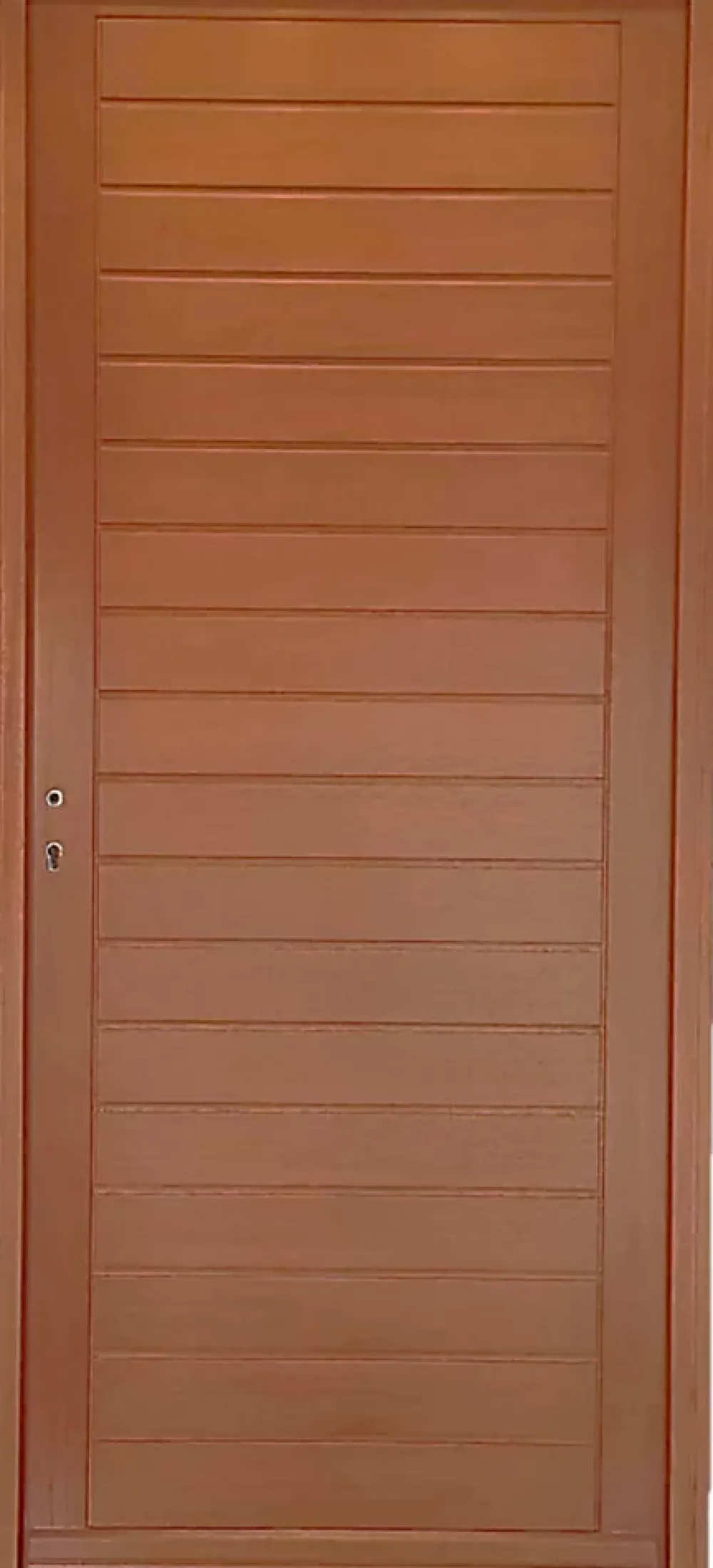 Gd Menuiseries Porte D'entrée Bois Pleine Laura, H.215xl.90 Côte Tableau P.droit- Porte D'Entrée