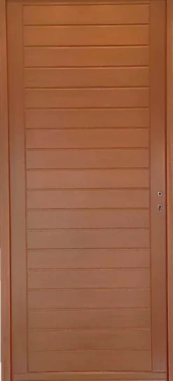 Gd Menuiseries Porte D'entrée Bois Pleine Laura, H.215xl.90 Côte Tableau P. Gauche- Porte D'Entrée