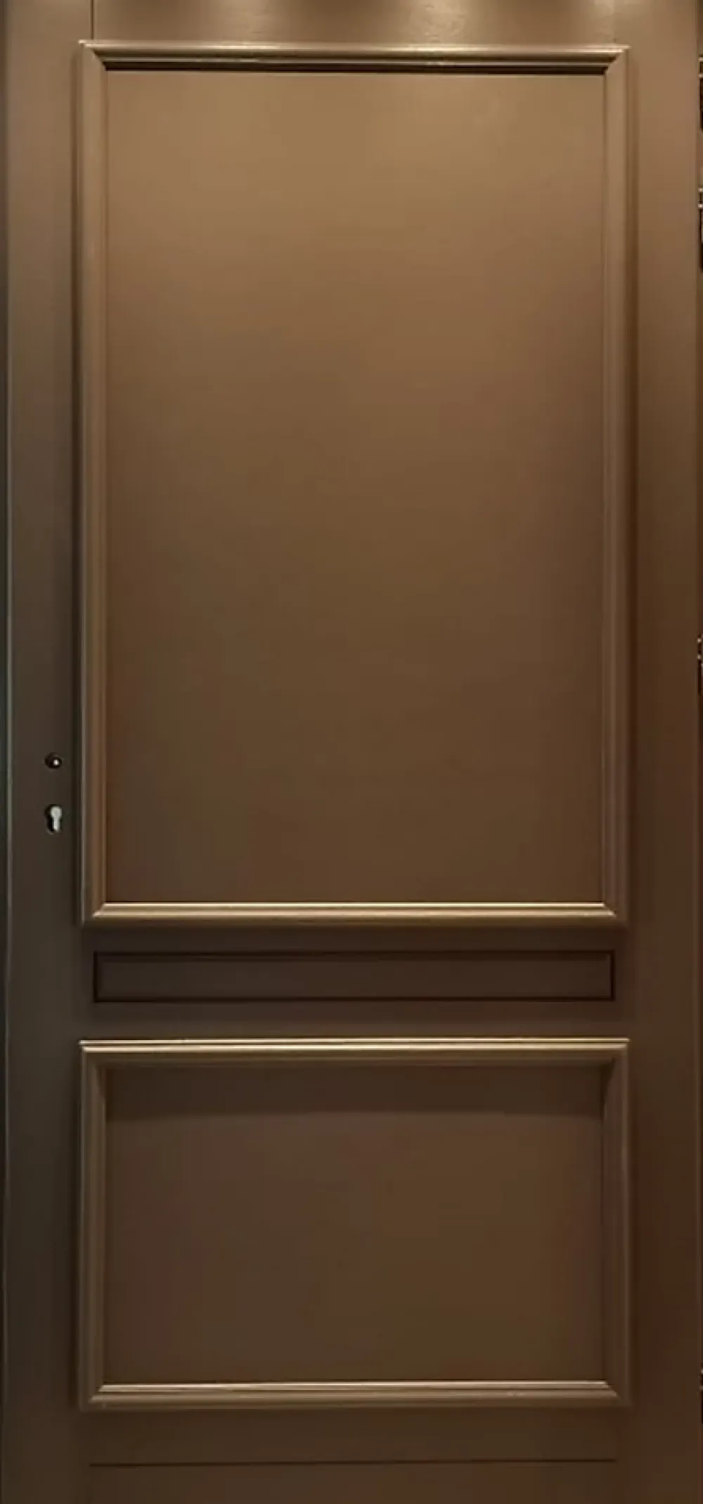 Gd Menuiseries Porte D'entrée Bois Pleine Cassy Gris Ral 7039, H.215xl.90 Côte Tableau P. Gauche- Porte D'Entrée