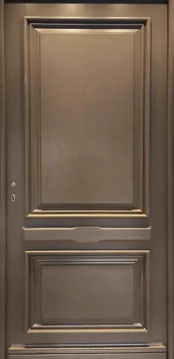 Gd Menuiseries Porte D'entrée Bois Pleine Cassy Gris Ral 7039, H.215xl.90 Côte Tableau P.droit- Porte D'Entrée