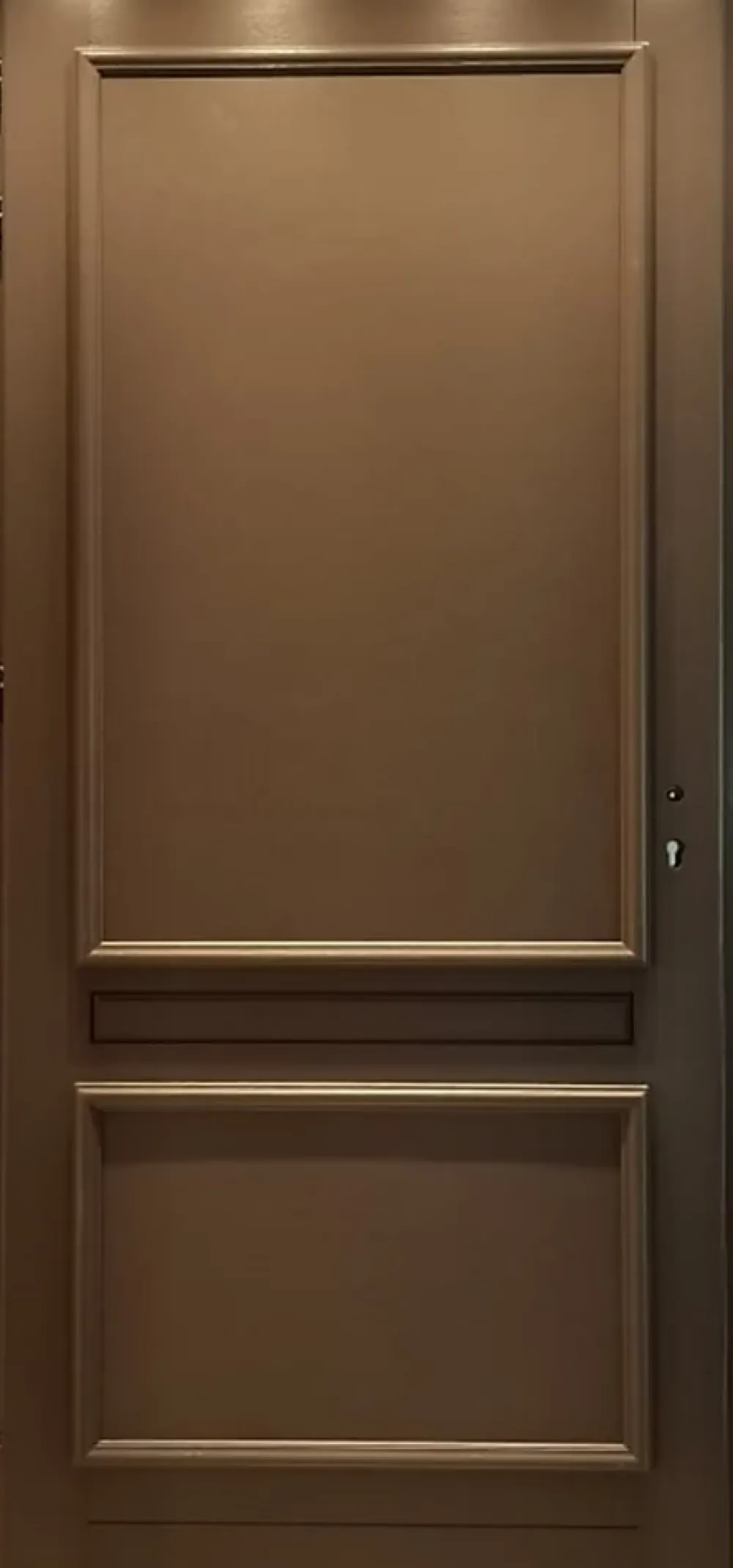Gd Menuiseries Porte D'entrée Bois Pleine Cassy Gris Ral 7039, H.215xl.90 Côte Tableau P.droit- Porte D'Entrée