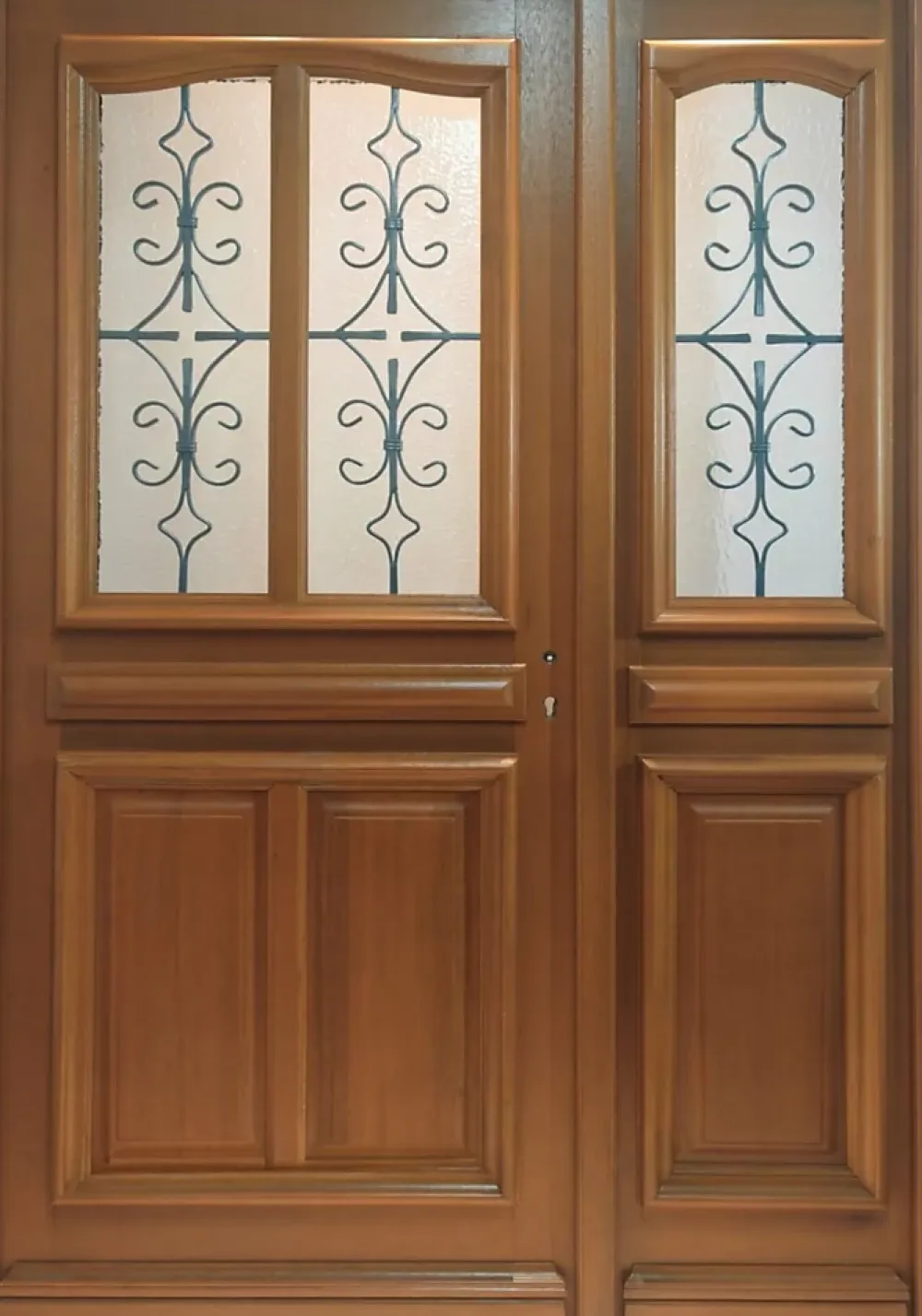 Gd Menuiseries Porte D'Entrée<Porte D'entrée Bois Tiercée Vauban H215 X L140 Côte Tableau P. Gauche
