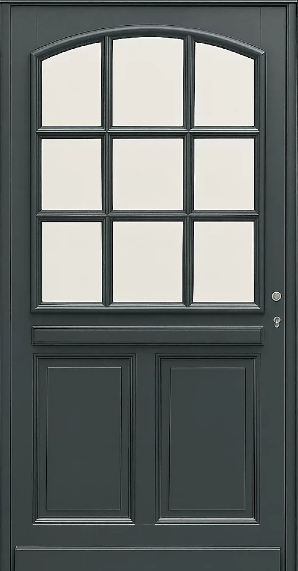 Gd Menuiseries Porte D'Entrée<Porte D'entrée Bois Vitrée Alexa Gris Ral7016, H.215xl.90 Côte Tableau P.gauche