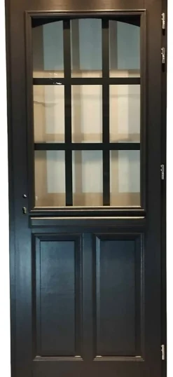 Gd Menuiseries Porte D'Entrée<Porte D'entrée Bois Vitrée Alexa Gris Ral7016, H.215xl.90 Côte Tableau P.gauche