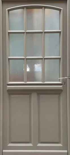 Gd Menuiseries Porte D'Entrée<Porte D'entrée Bois Vitrée Alban Gris Ral 7039, H.215xl.90 Côte Tableau P. Gauche