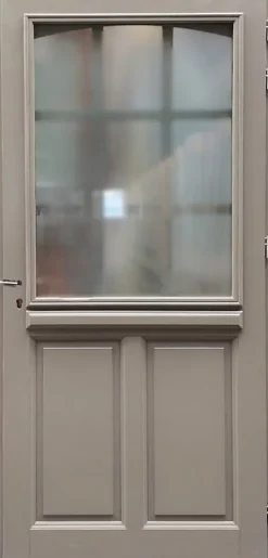Gd Menuiseries Porte D'Entrée<Porte D'entrée Bois Vitrée Alban Gris Ral 7039, H.215xl.90 Côte Tableau P. Gauche