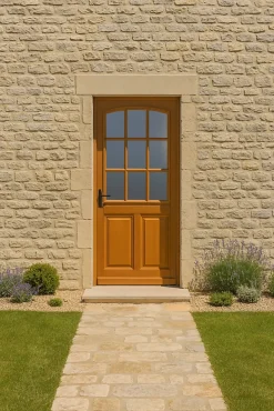 Gd Menuiseries Porte D'Entrée<Porte D'entrée Bois Vitrée Alena, H.215xl.80 Côte Tableau P.droit