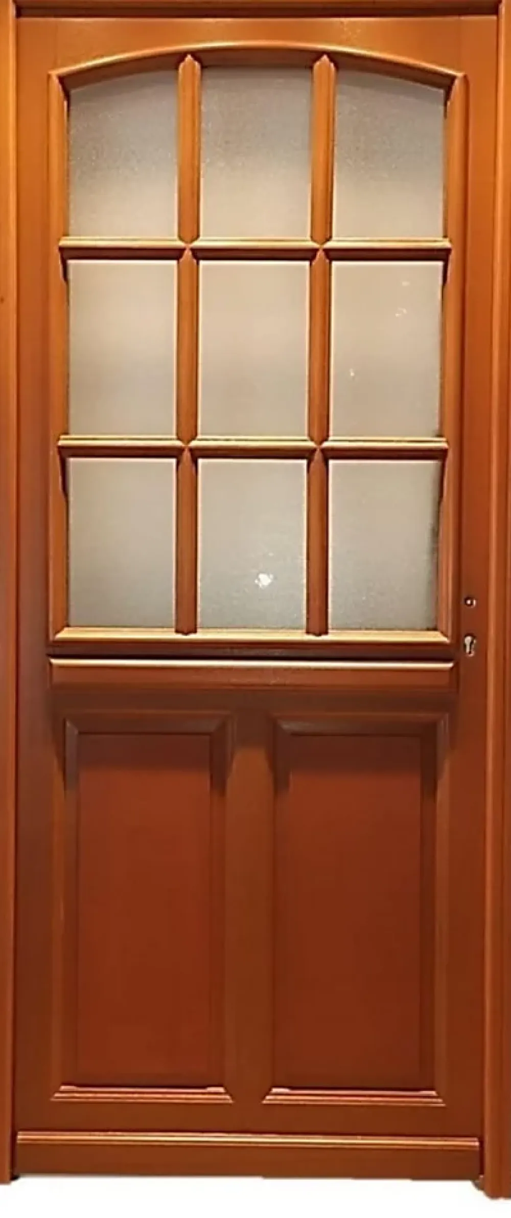 Gd Menuiseries Porte D'entrée Bois Vitrée Alena, H.215xl.90 Côte Tableau P. Gauche- Porte D'Entrée