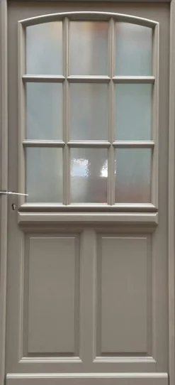 Gd Menuiseries Porte D'Entrée<Porte D'entrée Bois Vitrée Alban Gris Ral 7039, H.215xl.90 Côte Tableau P.droit