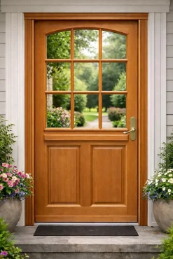 Gd Menuiseries Porte D'Entrée<Porte D'entrée Bois Vitrée Agatha, H.215xl.80 Côte Tableau P.gauche