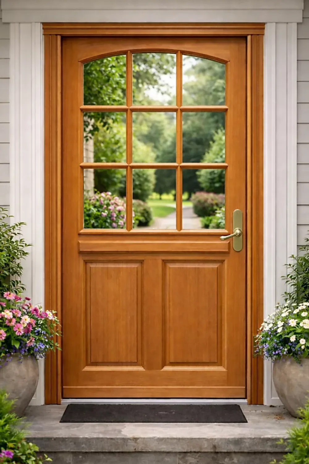 Gd Menuiseries Porte D'Entrée<Porte D'entrée Bois Vitrée Agatha, H.215xl.80 Côte Tableau P.gauche