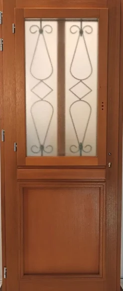 Gd Menuiseries Porte D'Entrée<Porte D'entrée Bois Vitrée Baya, H,200xl,80 Côte Tableau P.droit, Poignee, Barillet, Bouton