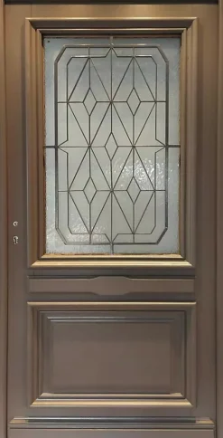 Gd Menuiseries Porte D'Entrée<Porte D'entrée Bois Vitrée Camille Gris Ral 7039, H.215xl.90 Côte Tableau P.droit