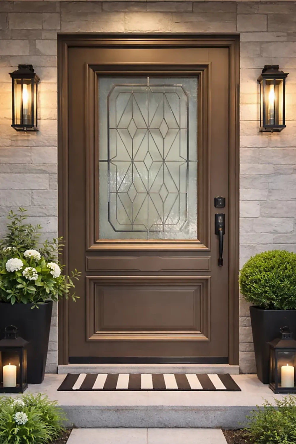 Gd Menuiseries Porte D'Entrée<Porte D'entrée Bois Vitrée Camille Gris Ral 7039, H.215xl.90 Côte Tableau P. Gauche