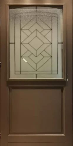 Gd Menuiseries Porte D'Entrée<Porte D'entrée Bois Vitrée Elodie Gris Ral 7039, H.215xl.90 Côte Tableau P.droit