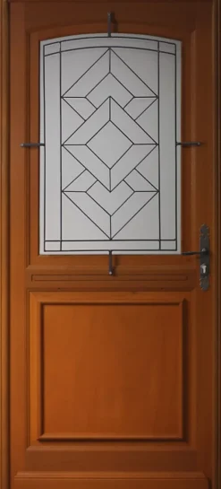 Gd Menuiseries Porte D'Entrée<Porte D'entrée Bois Vitrée Elma, H.215xl.90 Côte Tableau P.gauche