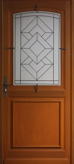 Gd Menuiseries Porte D'Entrée<Porte D'entrée Bois Vitrée Elma, H.215xl.90 Côte Tableau, P.droit