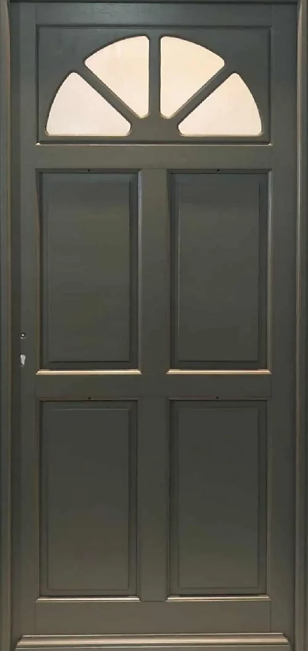 Gd Menuiseries Porte D'Entrée<Porte D'entrée Bois Vitrée Fiacre Gris Ral 7039, H.215xl.90 Côte Tableau, P.droit
