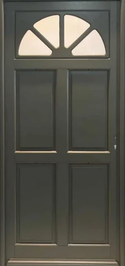 Gd Menuiseries Porte D'Entrée<Porte D'entrée Bois Vitrée Fiacre Gris Ral 7039, H.215xl.90 Côte Tableau P.gauche