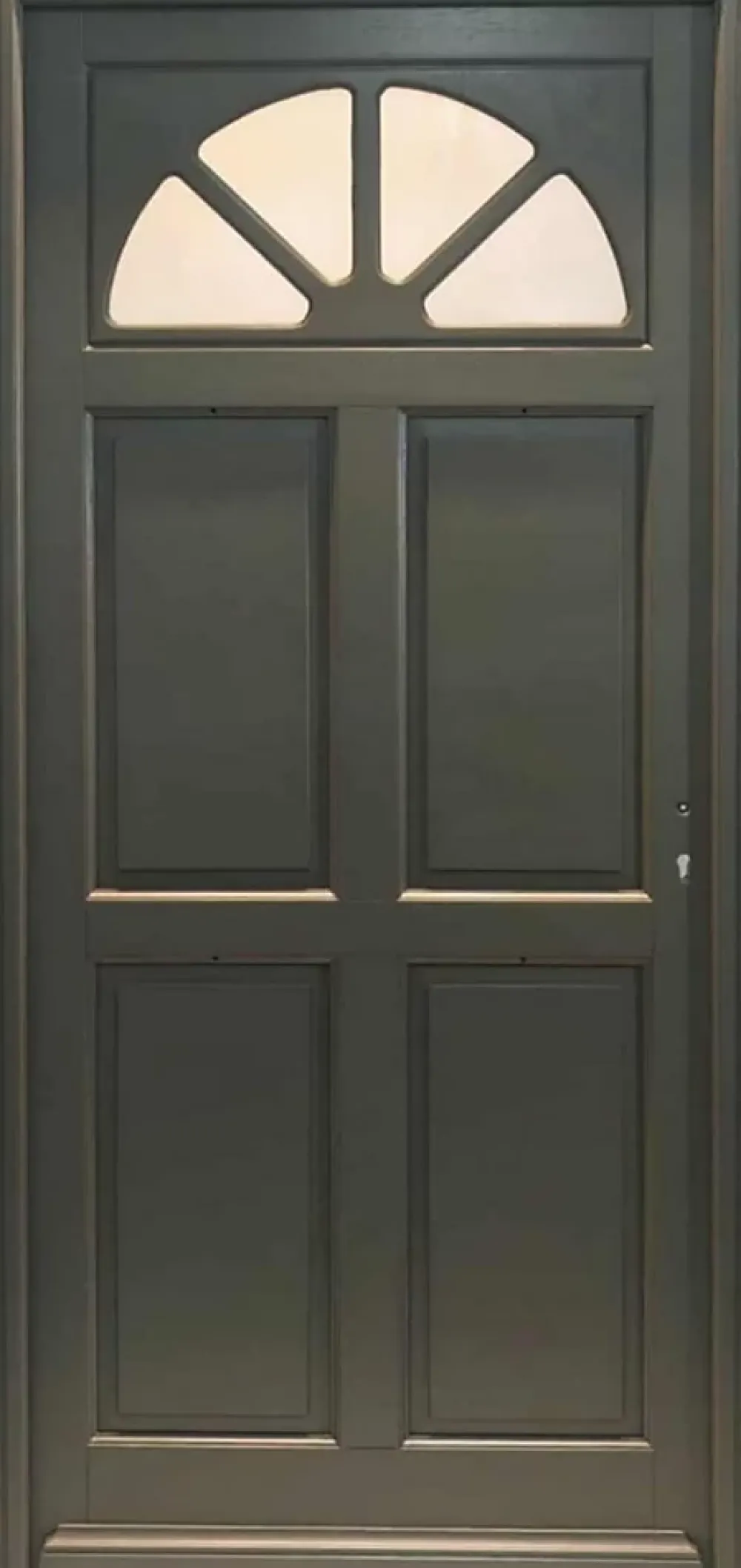 Gd Menuiseries Porte D'Entrée<Porte D'entrée Bois Vitrée Fiacre Gris Ral 7039, H.215xl.90 Côte Tableau P.gauche