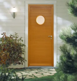 Gd Menuiseries Porte D'entrée Bois Vitrée Laura 3, H.215xl.90 Côte Tableau P. Gauche- Porte D'Entrée