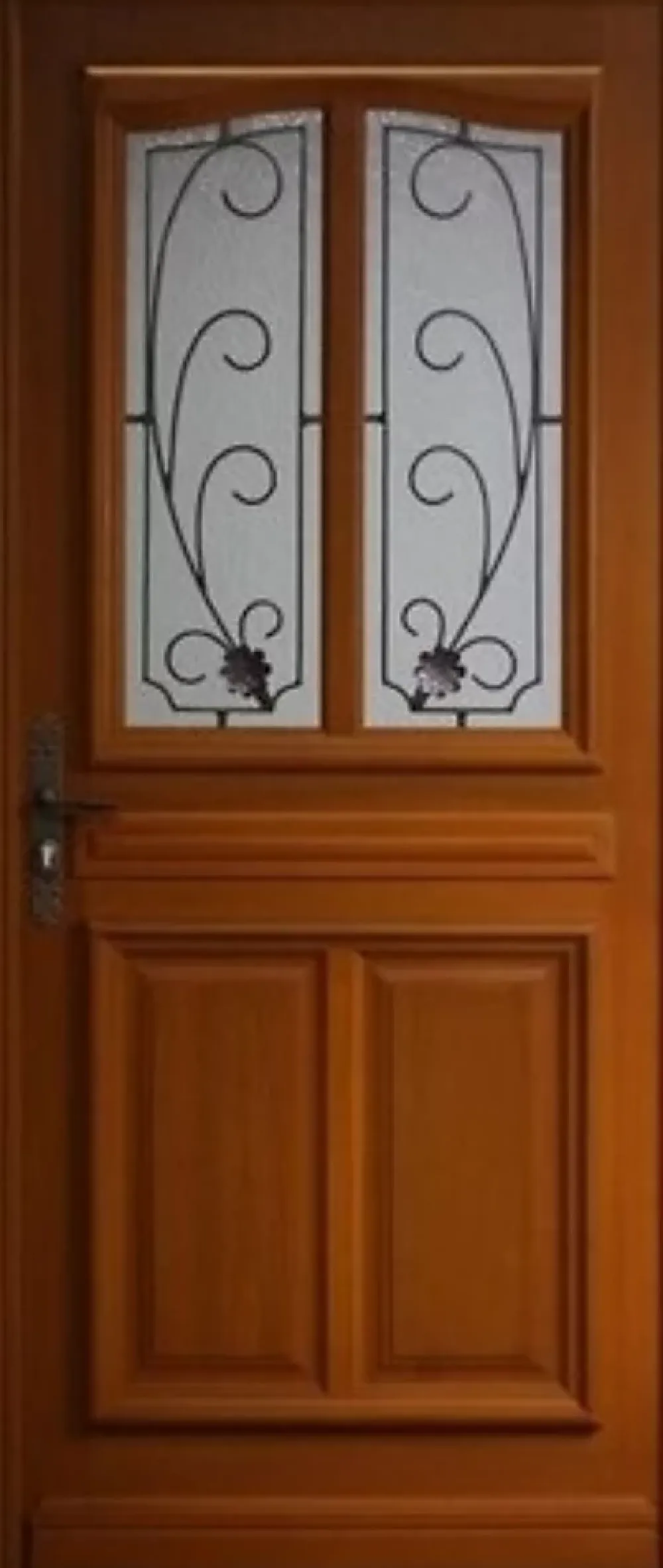 Gd Menuiseries Porte D'entrée Bois Vitrée Mathis, H,200xl,80 Côte Tableau P.droit- Porte D'Entrée