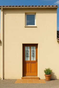 Gd Menuiseries Porte D'Entrée<Porte D'entrée Bois Vitrée Syrah, H.215xl.90 Côte Tableau P.gauche