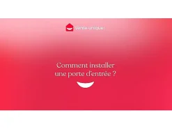 Vente-unique Porte D'Entrée<Porte d'entrée en acier pleine H207 x L100 cm effet chêne - épaisseur 55 mm - poussant gauche - AGUEDA