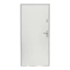 Vente-unique Porte d'entrée en acier pleine H207 x L100 cm blanc - épaisseur 55 mm - poussant gauche - AGUEDA- Porte D'Entrée