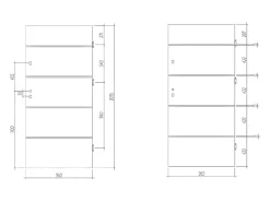 Vente-unique Porte D'Entrée<Porte d'entrée en acier pleine et inox H207 x L100 cm naturel foncé - épaisseur 55 mm - poussant droit - NAXARA