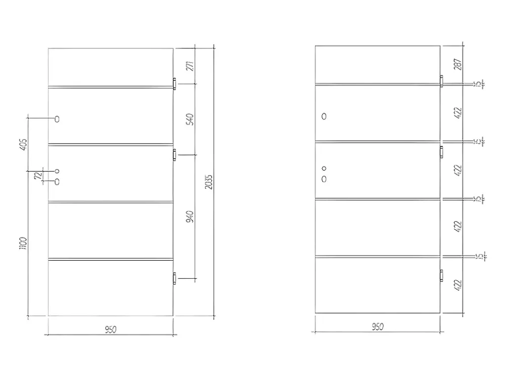 Vente-unique Porte d'entrée en acier pleine et inox H207 x L100 cm naturel foncé - épaisseur 55 mm - poussant gauche - NAXARA- Porte D'Entrée