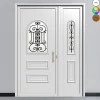 3 in 1 Porte d'entrée en aluminium CLASSIC DESIGN 2312-3365 RAL 9003 ( L.: 150 cm x H.: 215 cm)- Porte D'Entrée