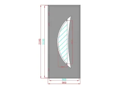 Vente-unique Porte d'entrée en aluminium H218 x L96 cm anthracite - épaisseur 65 mm - poussant droit - DATELO- Porte D'Entrée
