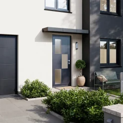 Fortia Porte D'Entrée<Porte d'entrée acier gris RAL 7016 Jesolo 96 x h.218 cm poussant gauche