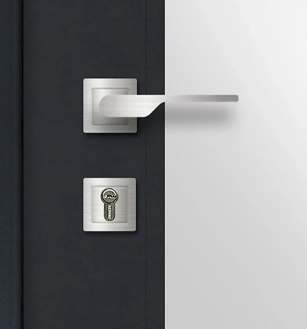 Fortia Porte D'Entrée<Porte d'entrée acier gris RAL 7016 Jesolo 96 x h.218 cm poussant gauche
